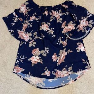 Off the shoulder floral dress